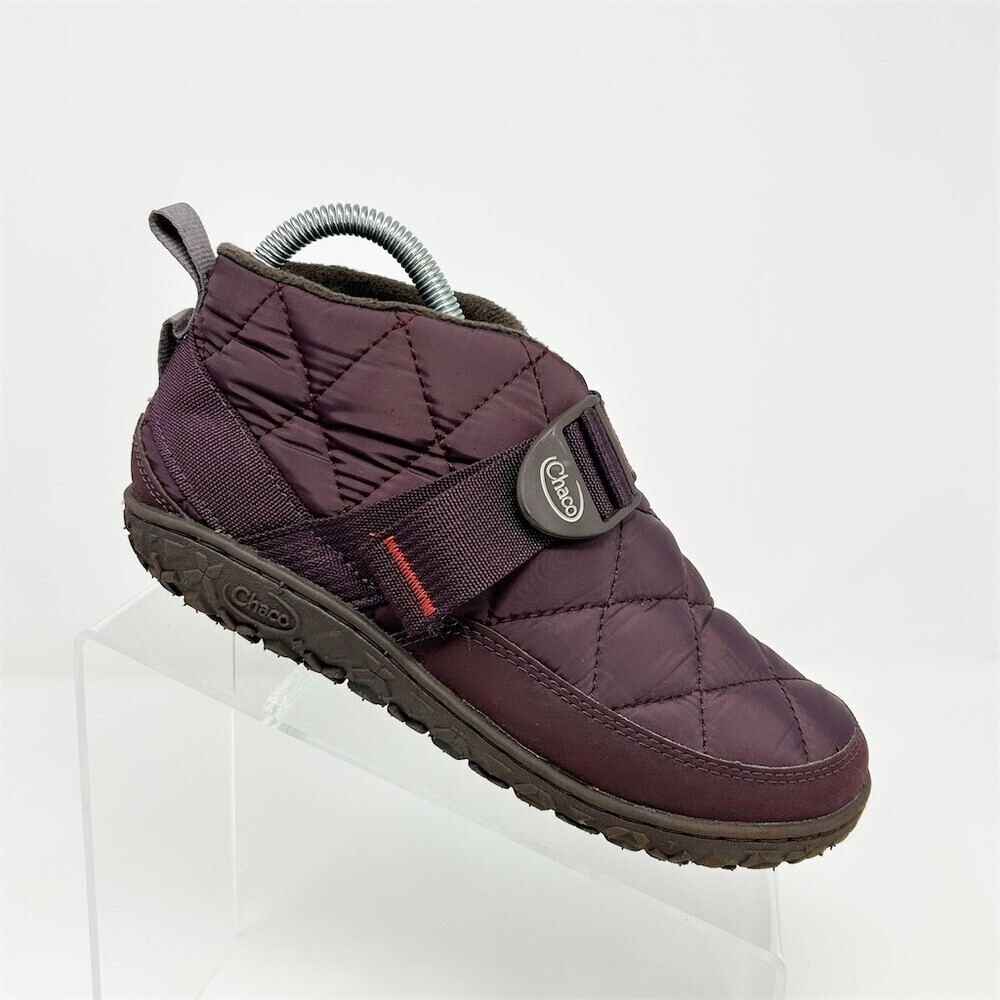 Chaco Ramble Puff Slip-On Booties Womens Size 6 Plum Purple Quilted